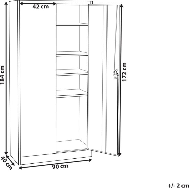 Nutritional values and ingredients Beliani Feldspar (90 x 40 x 184 cm)