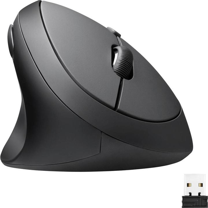 Produktbild Perixx PERIMICE-719L, Kleine ergonomische Maus für Linkshänder, schnurlos, schwarz (Kabellos)
