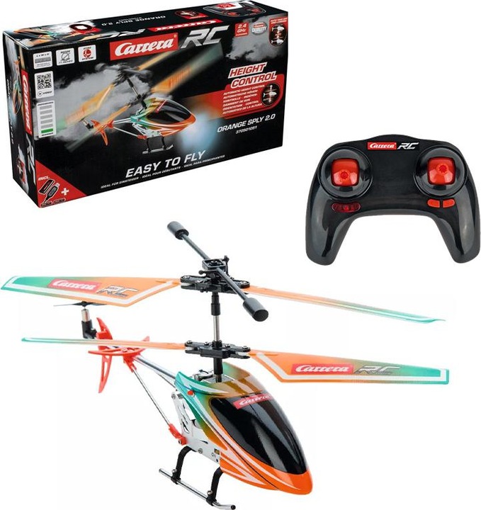 Actual product image Carrera R/C Heli Orange Sply 2.0
