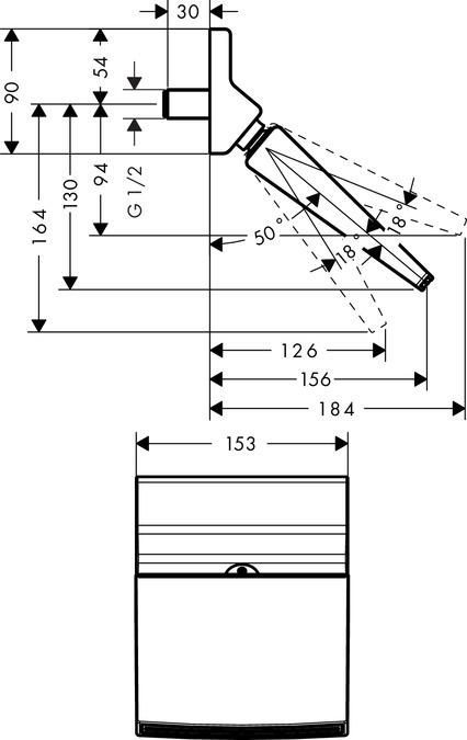 Immagine prodotto hansgrohe Soffione HG RAINDANCE RAINFALL 150 1jet DN 15 cromo (1 Tipo di fascio, 18 l/min)