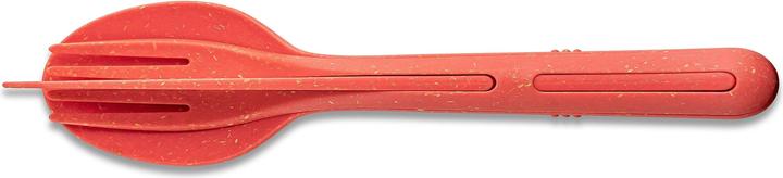 Actual product image Koziol Cutlery set to go Klikk 3 pieces, Red (3 Piece, Cutlery set)