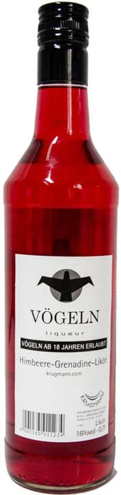 Produktbild Krugmann Vögeln Himbeer-Grenadin Likör 700ml 16% Vol. (1 x 70 cl)