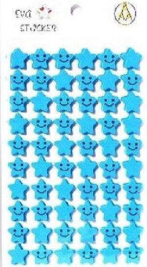 Galeria Hobby Aufkleber Star Schaumstoff blau