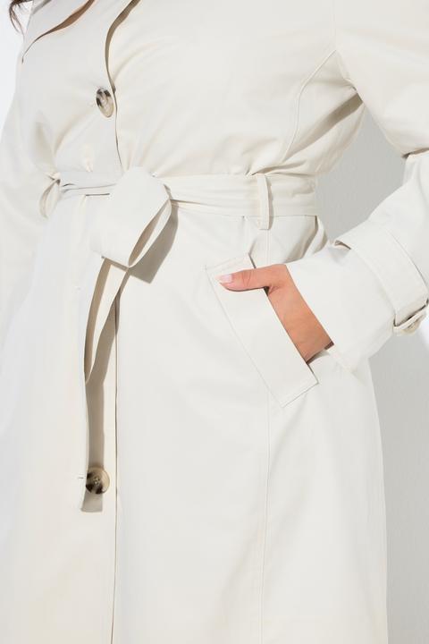 Actual product image Ulla Popken Micro Peach Trench Coat