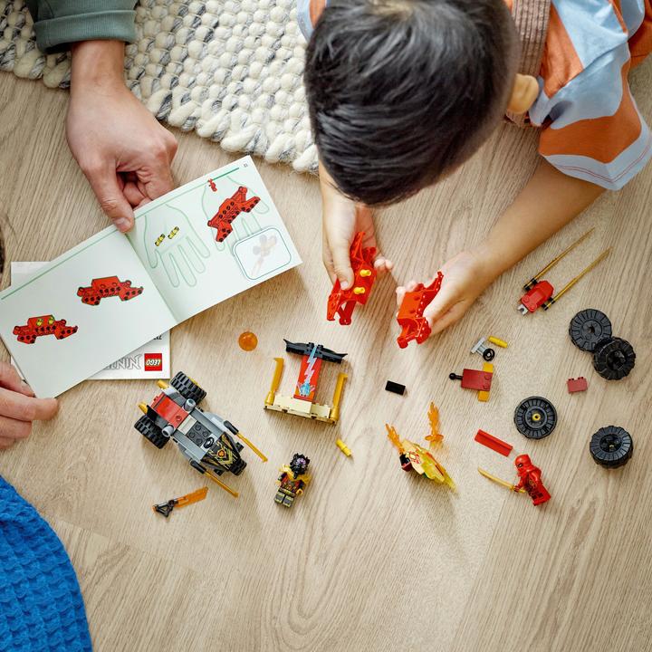Image du produit LEGO Poursuite avec le bolide de Kai et la moto de Ras (71789, LEGO Ninjago)