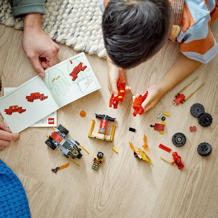 Immagine prodotto LEGO 71789 Inseguimento con lo speedster di Kai e la moto di Ras (71789, LEGO Ninjago)