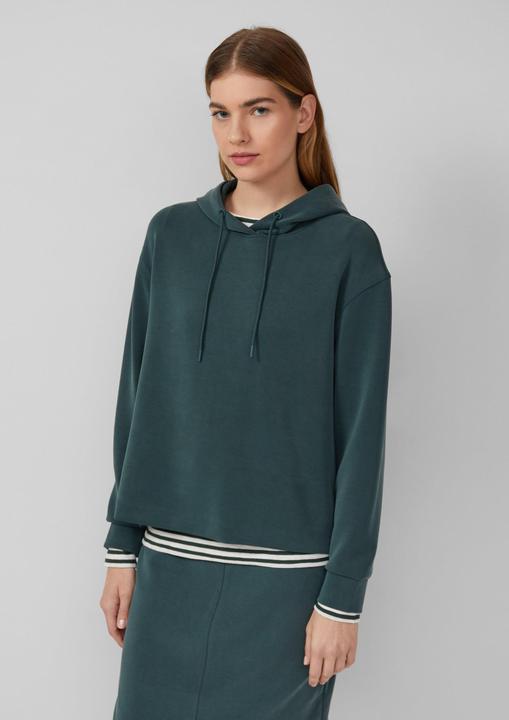 Produktbild s.Oliver Sweatshirt Scuba-Hoodie mit Seitenschlitzen (48)