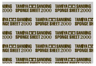 Actual product image Tamiya Abrasive sponge 2000 grit