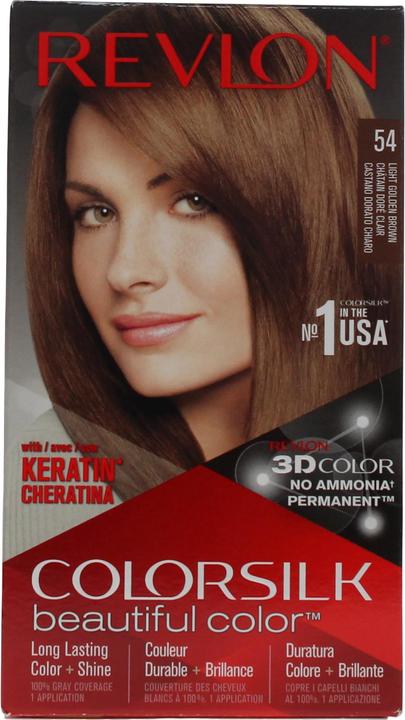 Produktbild Revlon Professional COLORSILK tinte #54-castaño claro dorado (Light Golden Brown)