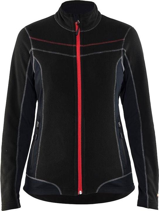 Immagine prodotto Blakläder Giacca donna in pile nero / rosso (S)