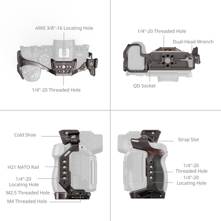 Immagine prodotto SmallRig "Night Eagle" Cage für Z5II (Gabbietta)