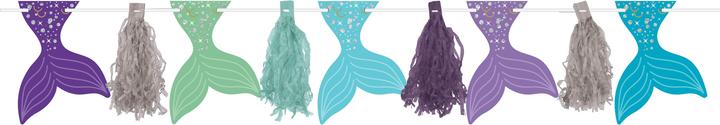 Produktbild Amscan Girlande Meerjungfrau 3.04 m, Blau/Grün/Violett (1 Stk.)