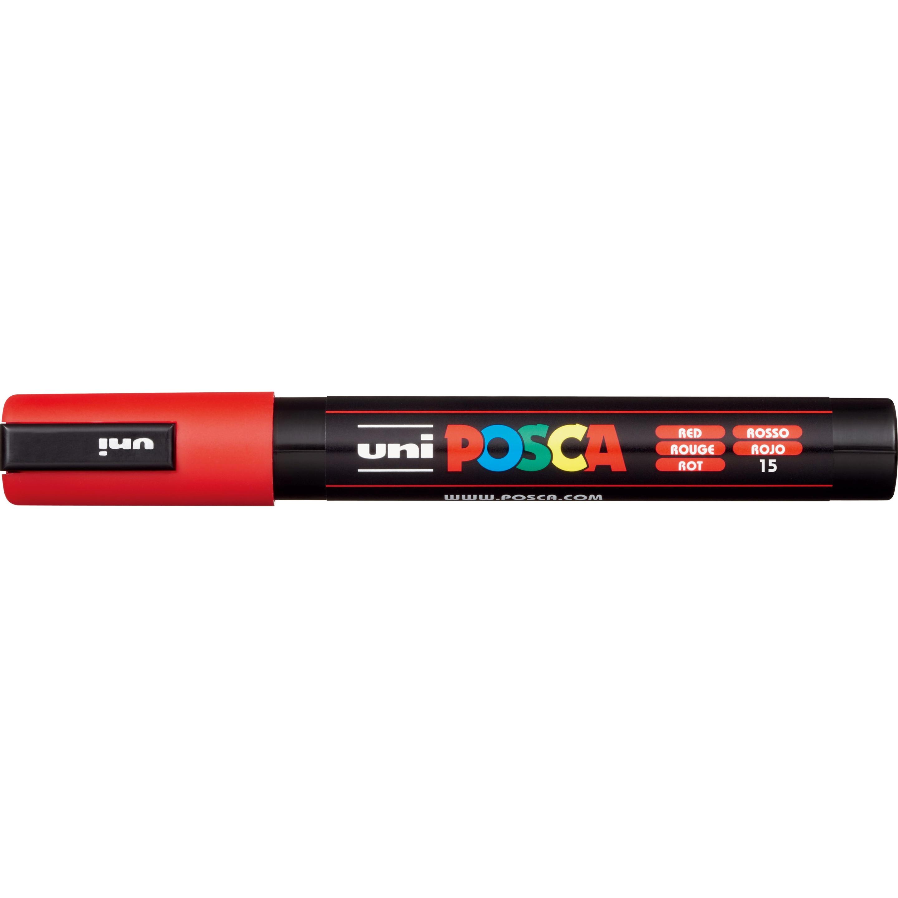 Thumbnail - 6x Posca, Marker, Marker PC-5M Rundspitze (Red, 2.50 mm, 1 x)