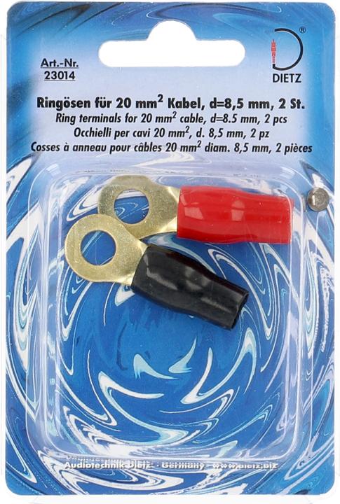 Actual product image Dietz Ring lugs for 20mm² cable
