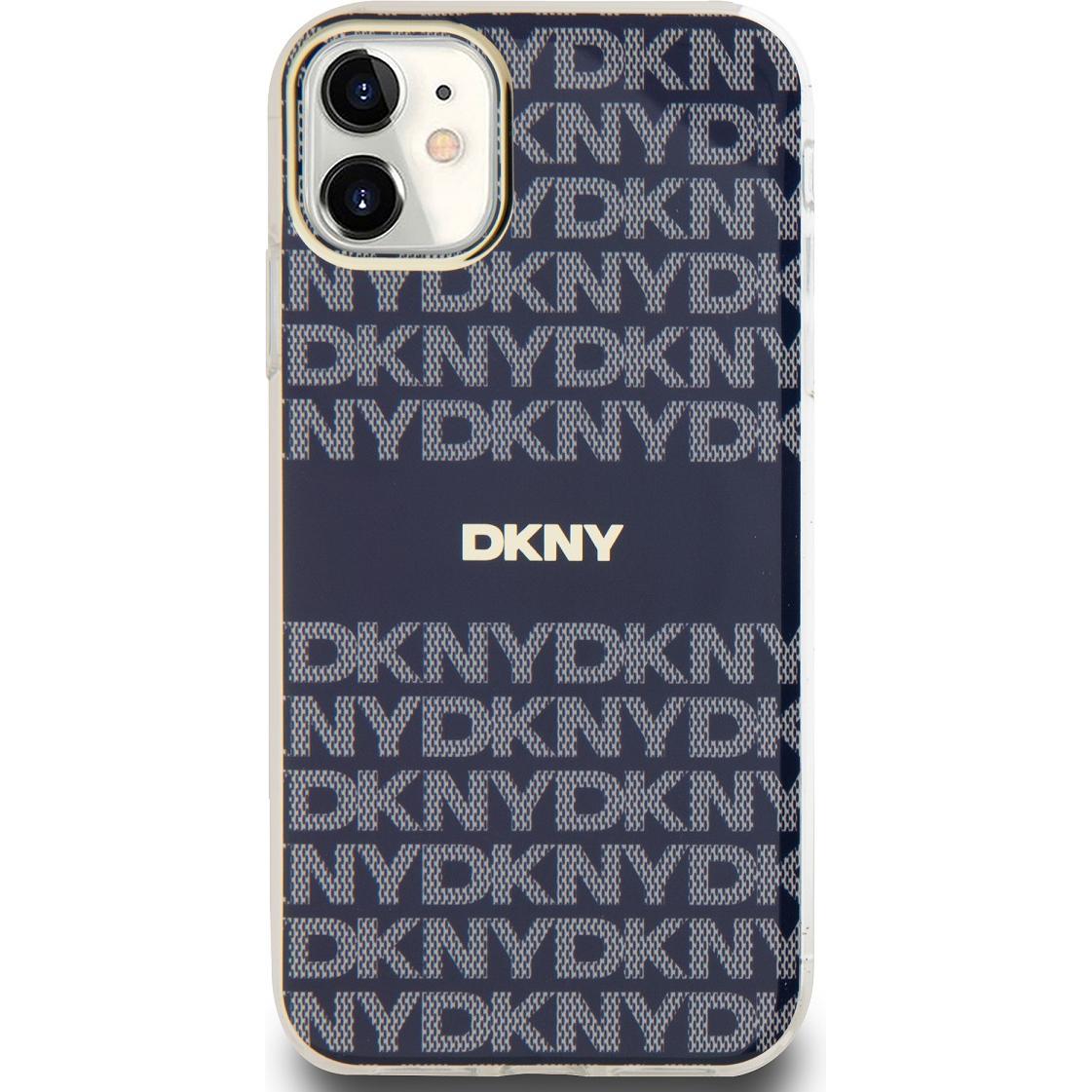 Thumbnail - DKNY PC/TPU Repeat Pattern Tonal Stripe Magsafe Case for iPhone 11 Blue (Apple iPhone 11), Smartphone Hülle, Blau