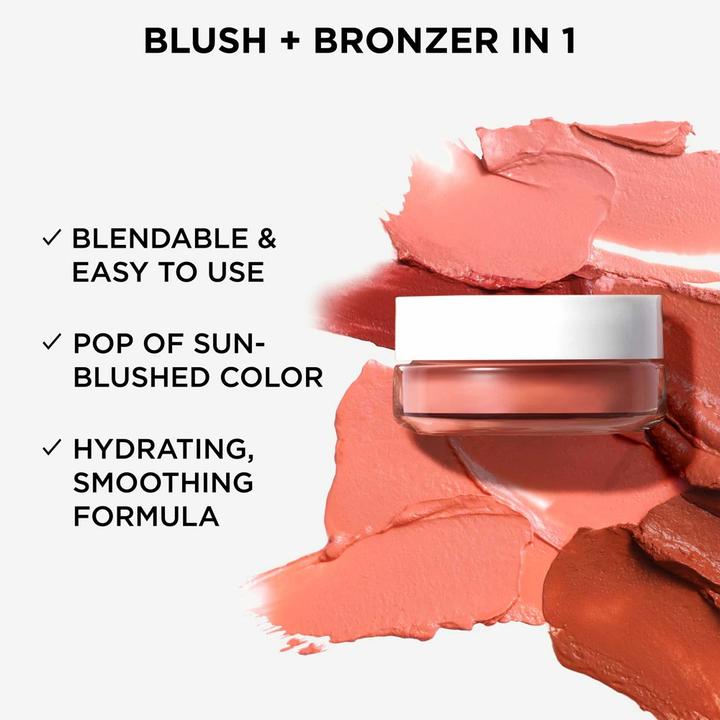 Productafbeelding It Cosmetics Glow with Confidence Sun Cream Blush Blendable Buildable Blush Bronzer Pop Sun-Blushed (#20 Licht Medium, Zonnebloesem, Zonnebloesem)