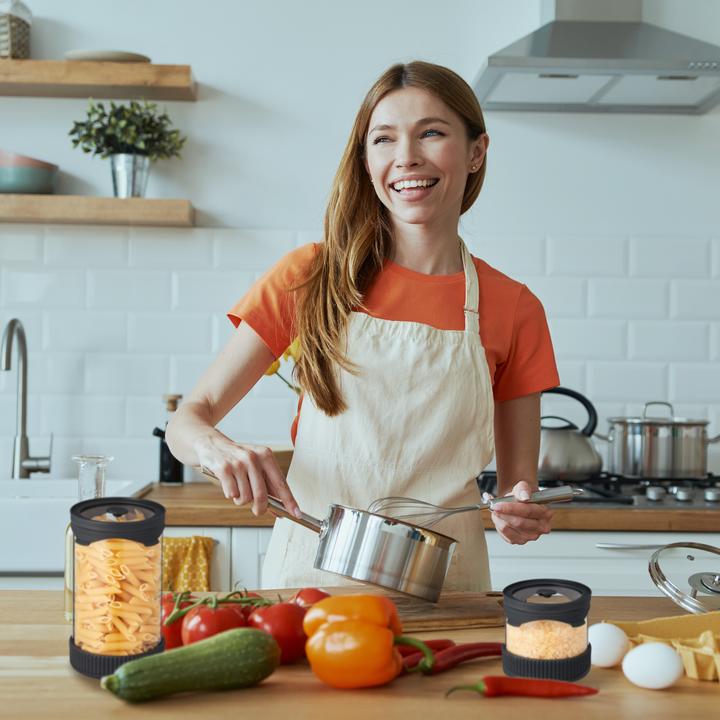 Produktbild Relaxdays 3x Vorratsglas (1 l)