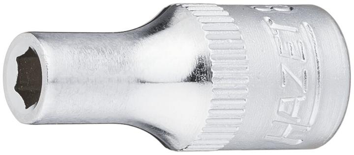 Actual product image HAZET Socket ∙ hexagon 850-4 ∙ Square, hollow 6.3 mm (1/4 inch) ∙ Outside hexagon traction profile … (4 mm)