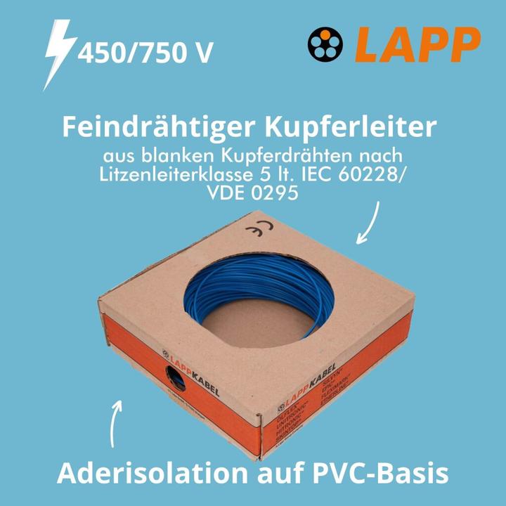 Immagine prodotto Lapp H07V-K 1X1,5 BU (100 m)