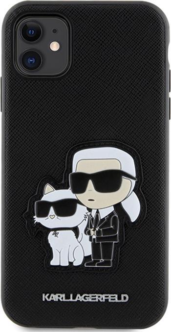 Produktbild Karl Lagerfeld KLHCN61SANKCPK iPhone 11 / Xr 6.1" hardcase czarny/black Saffiano Karl & Choupette (Apple iPhone 11)