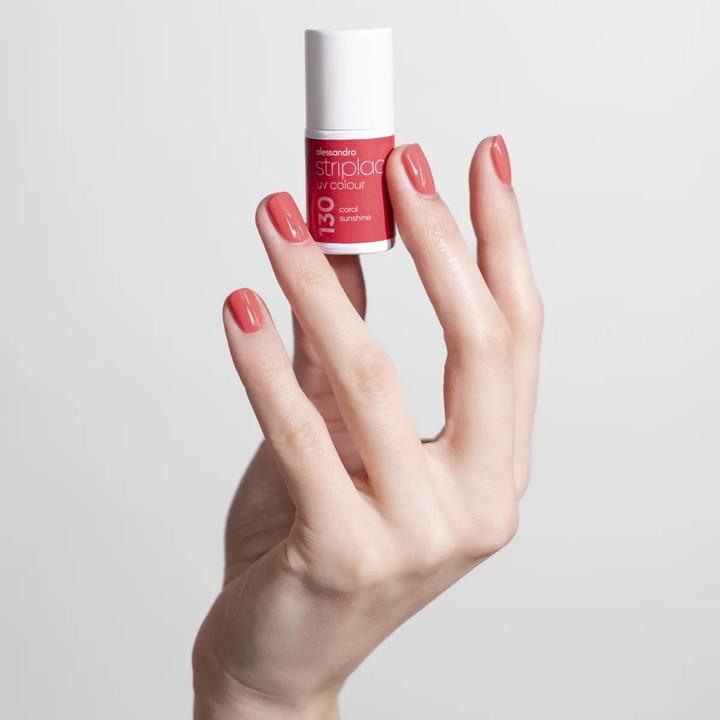 Produktbild Alessandro ALESSAN Striplac UV Colour Cor Sun 6.5ml (130 Coral Sunshine, UV-Gel Lack)