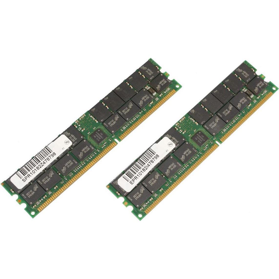CoreParts kit DDR ECC/REG Speichermodul GB (2 x 2GB), RAM Modellspezifisch, Grün