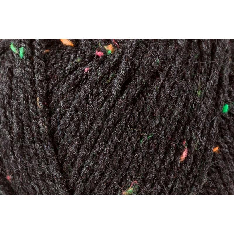 Schachenmayr 08329 anthrazit neon tweed ca. 133 m 50 g, Garn + Wolle, Grau