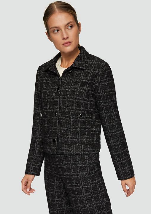 Immagine prodotto S.Oliver Indoor-Blazer Bouclé-Jacke mit aufgesetzten Taschen (44)