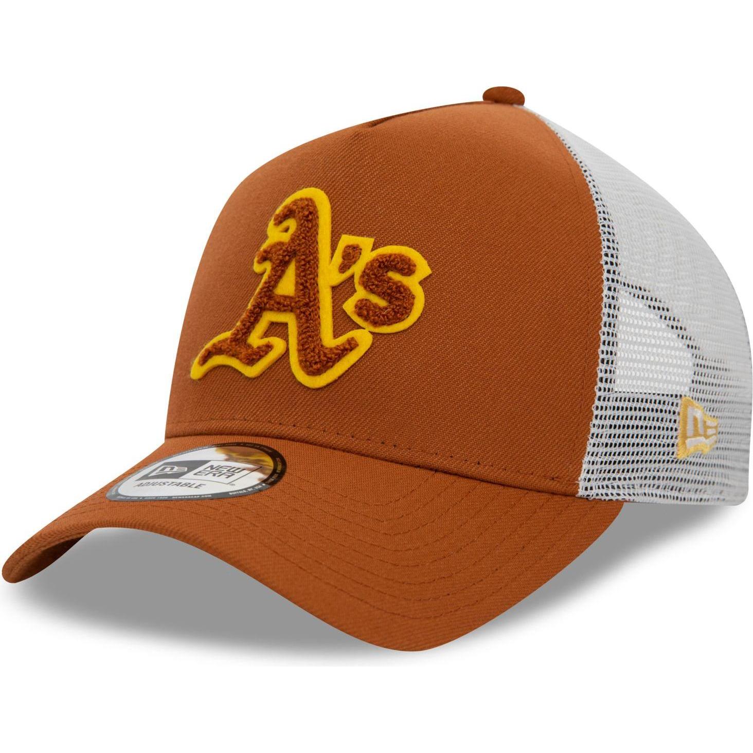 New Era, Herren, Cap, Aframe Trucker Boucle Oakland Athletics, Braun, (One Size)