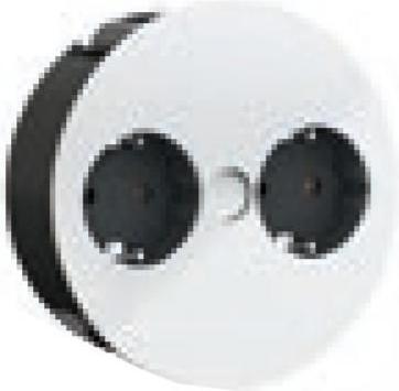 Actual product image Bachmann TWIST - 2 m - 1 AC outputs - Indoor - Metal - Plastic - White - 42.5 mm (1x, CEE 7/3, CEE 7/5, 2 m)