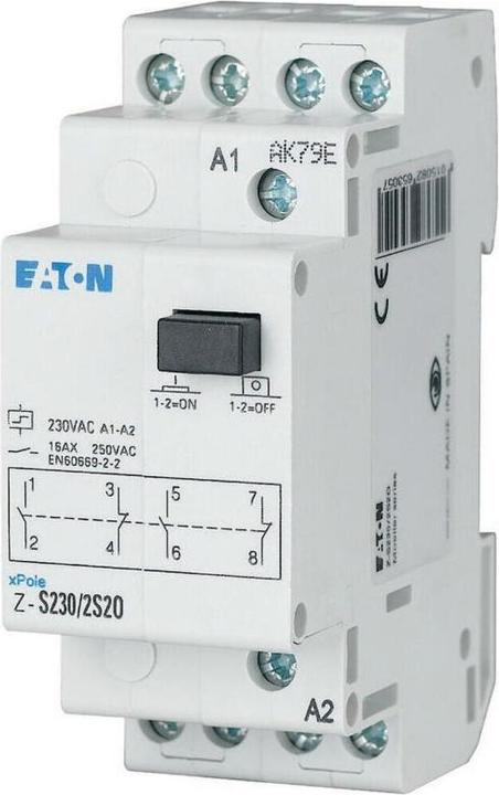 Produktbild Eaton Stromstoss-Schalter Hutschiene Z-S12/WW 2 Wechsler 16A 1St.