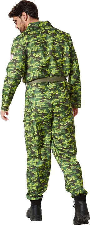 Produktbild tectake Herrenkostüm Air Force Pilot Camouflage (S)