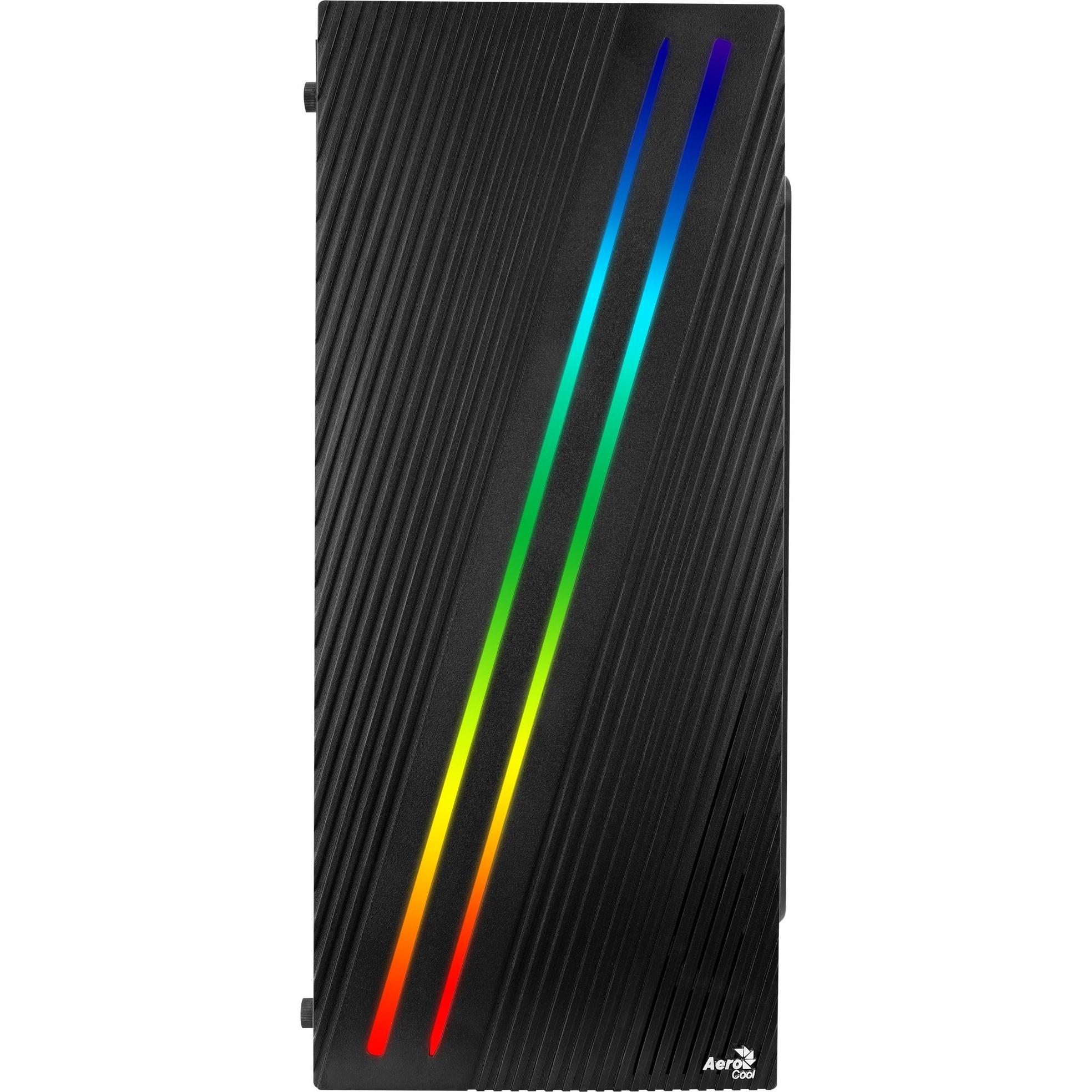 Thumbnail - AeroCool Streak RGB (ATX, mATX, Mini-ITX), PC Gehäuse, Schwarz