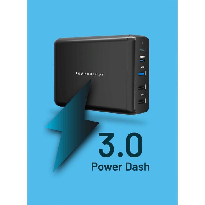 Produktbild Powerology 4-Port Quick Charge Power Terminal PD 75W (75 W, 4 Ports)