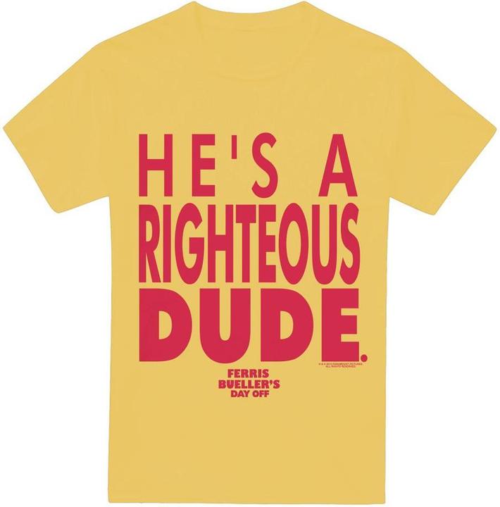 Produktbild Ferris Bueller´s Day Off Ferris Bueller's Day Off Righteous Dude TShirt (L)