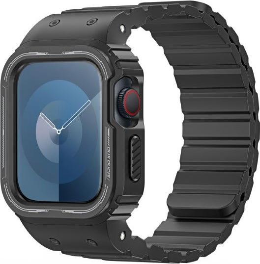 Actual product image Dux Ducis OA Strap Apple Watch 38mm/40mm/41mm - Black (38 mm, 40 mm, 41 mm, Silicone, Apple Watch Series 2, Apple Watch Series 1, Apple Watch Series 3, Apple Watch Series 4, Apple Watch Series 5, Apple Watch Series 6, Apple Watch Series 7, Apple Watch Series 8, Apple Watch Series 9, Apple Watch SE)