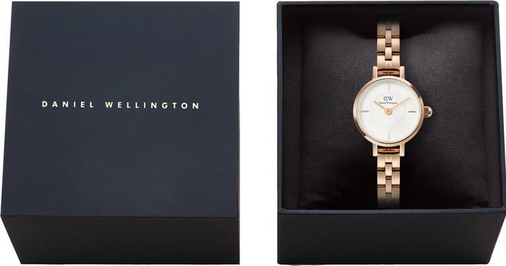 Immagine prodotto Daniel Wellington - Petite Mini 19 Arch 3-Link White Rose Gold DW00100854 (Orologio da polso analogico, 19 mm)