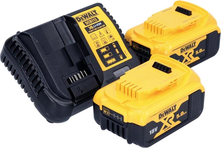Actual product image DeWalt DCS 565 P2 Cordless circular saw 18 V 165 mm brushless + 2x battery 5.0 Ah + charger