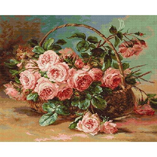 Luca S Stickset "Korb mit Rosen" (37789463)