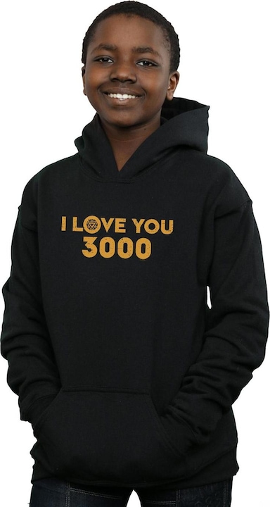 Immagine prodotto Avengers Endgame I Love You 3000 Arc Reactor Felpa con Cappuccio Ragazzi (116)