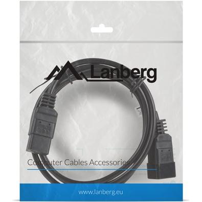 Thumbnail - Lanberg, Verlängerungskabel, CA-C13E-10CC-0018-BK Stromkabel C13-Koppler C14-Koppler (1.80 m)