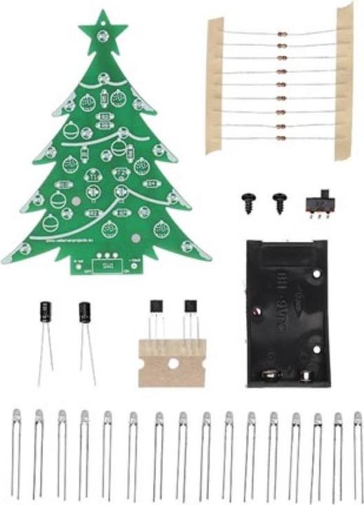 Produktbild Whadda Bausatz Weinachtsbaum Blau LED, mit Ein/Aus Schalter