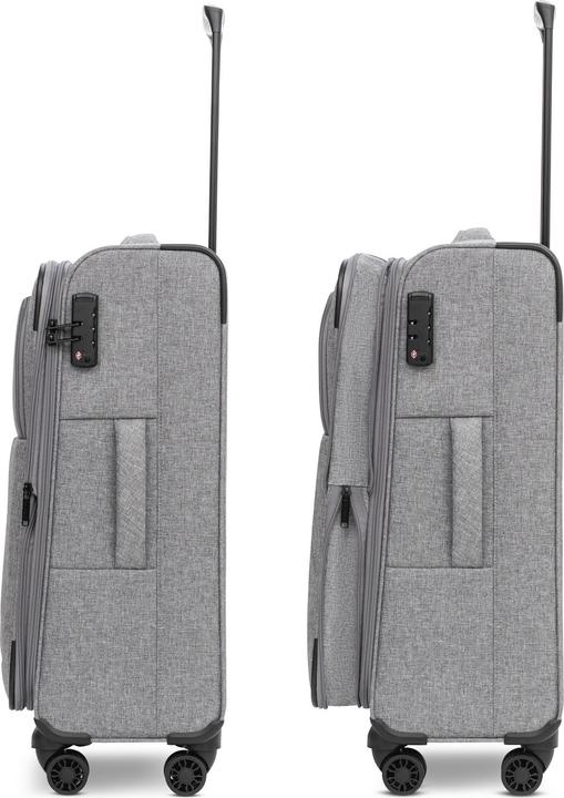 Image du produit Redolz Essentials 12 THREE SET Set de valises à 4 roulettes 3 pièces avec soufflet extensible (201 l)