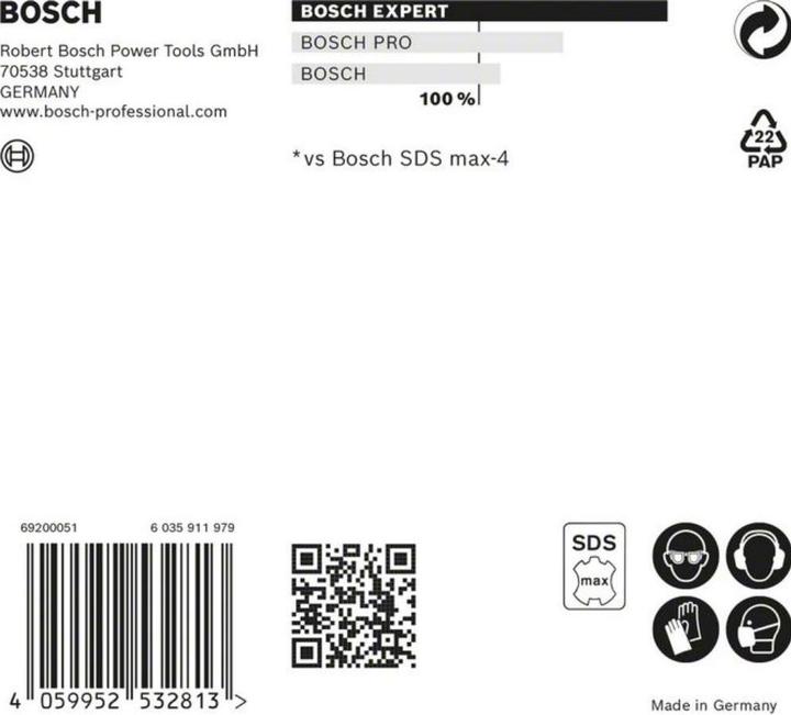 Produktbild Bosch Professional Zubehör EXPERT SDS max-8X Hammerbohrer, 14 x 200 x 340 mm (14 Millimeter)