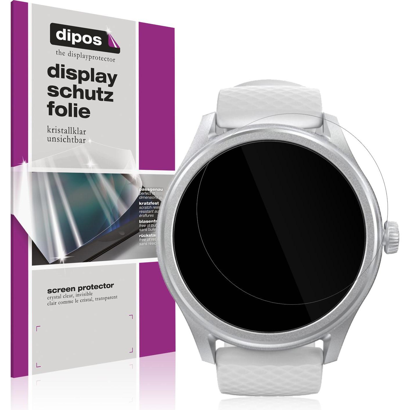 Dipos Schutzfolie Klar für Hama 5010 Smartwatch, Smartwatch Schutzfolie, Transparent