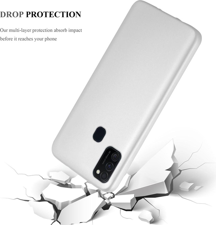 Produktbild Cadorabo TPU Matt Metallic Cover (Samsung Galaxy M30s, Samsung Galaxy M21)