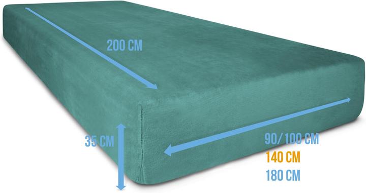 Actual product image Aspero Flannel fitted sheet PERPIGNAN (140 x 200 cm)