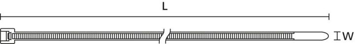 Actual product image HellermannTyton Cable tie (Plastic cable ties, 535 mm, 50 pcs.)