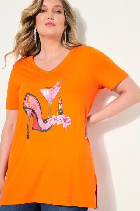 Actual product image Miamoda A-Line Half-Sleeve Pumps Pattern T-Shirt (48)