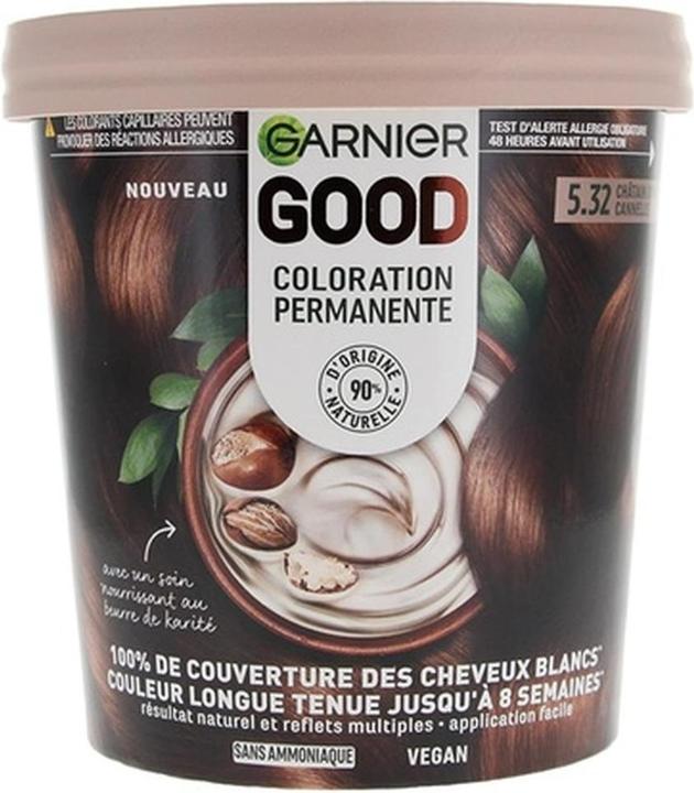 Garnier Dauerhafte Haarfarbe ohne Ammoniak, 90% natürliche Inhaltsstoffe